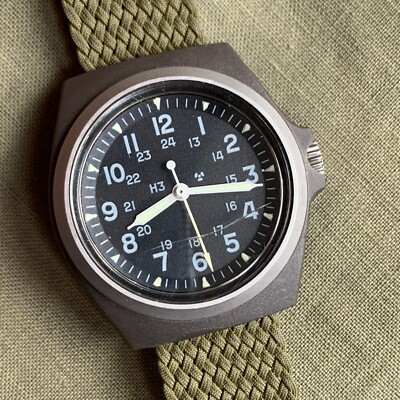 ストッカー&イエール SANDY184 手巻き Stocker & Yale Sandy 184 US Military Issued Wristwatch - Cracked