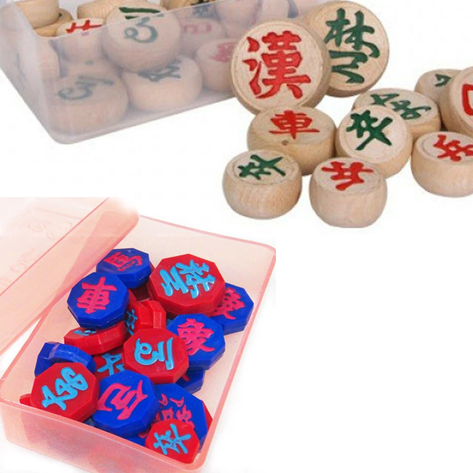 Korean Chess Pieces Color Type and Wooden Set For Chinese Chess Game - Image 2 of 2