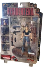 Palisades Resident Evil Bloody Claire Redfield Action Figure Lt. wear to package