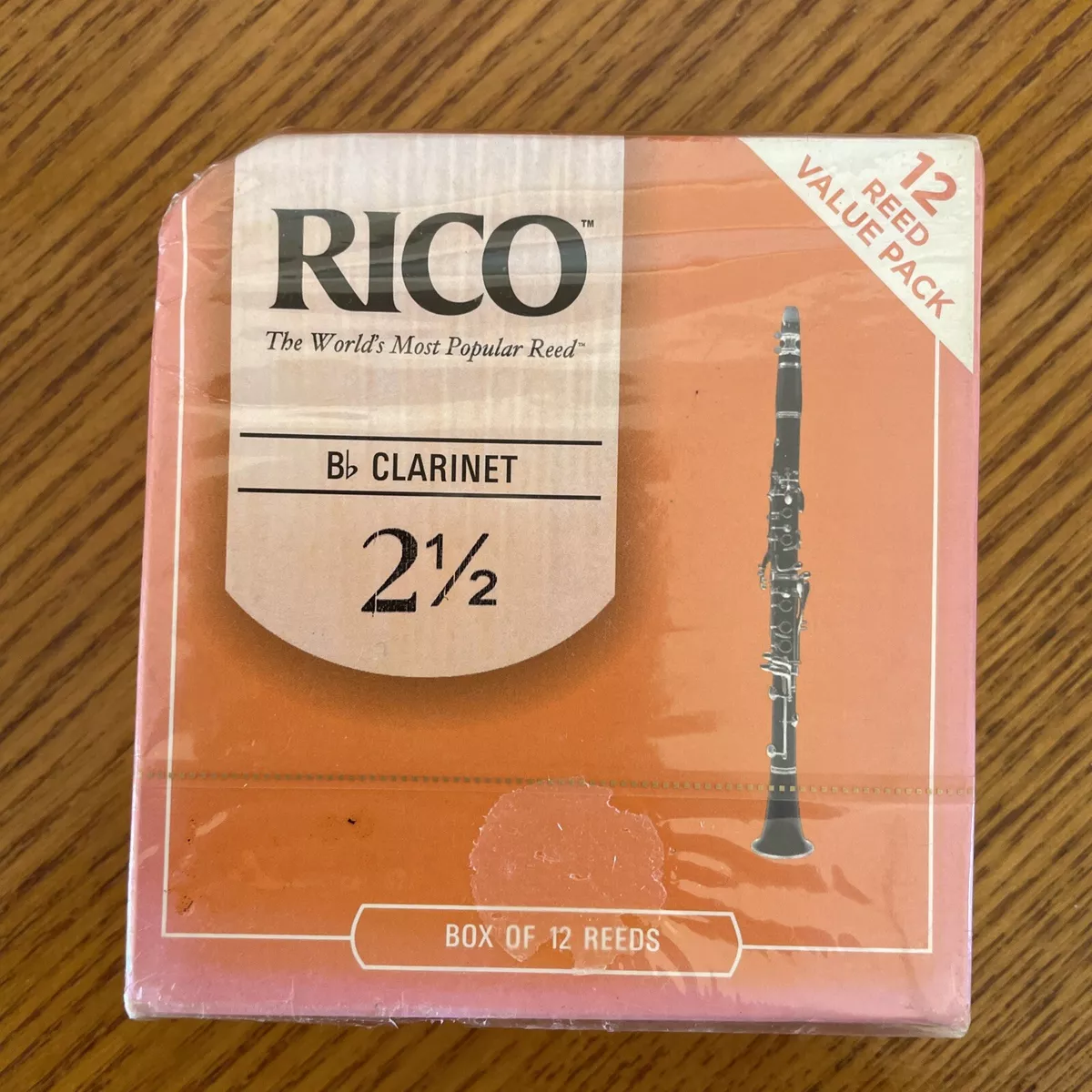 Rico Bb Clarinet Reeds Strength 2.5 Value 12 pack New Old Stock