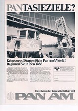 Pan AM Werbeanzeige Werbung PanAm #3 NG