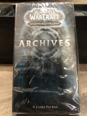 WOW TCG Archives Booster Pack *Factory Sealed  Cryptozoic World of Warcraft