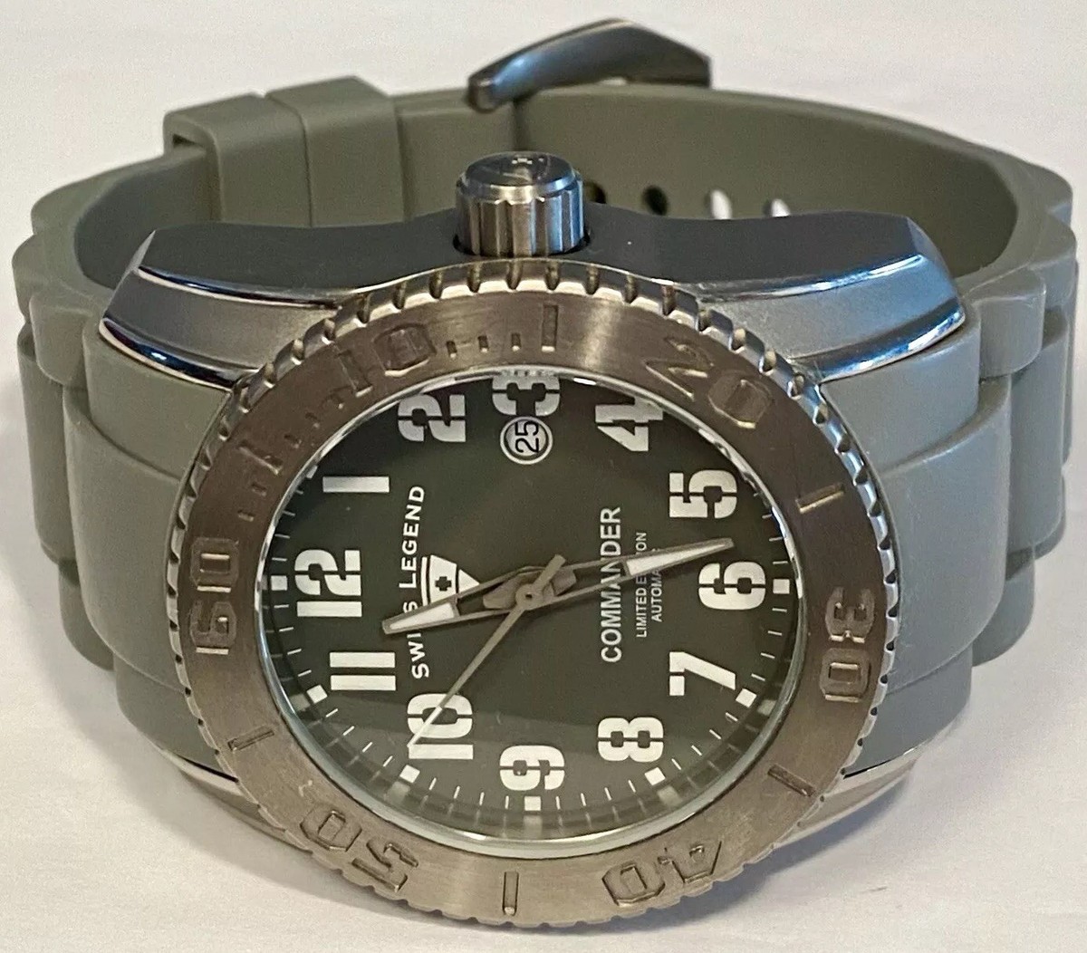 46mm Swiss ETA 2824 Auto TITANIUM LE#023/500 Gray Strap