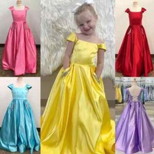 Cap Sleeves Girl Pageant Dress Sherri Beaded Pockets Ballgown Little Kid Fun