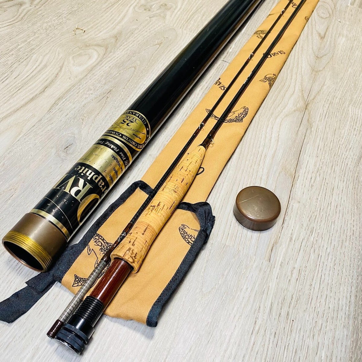 ORVIS Graphite BROOK TROUT 7'6” 4wt Fly rod w/Tube Case Sock ORVIS Graphite BROOK TROUT 7'6” 4wt Fly rod w/Tube Case Sock