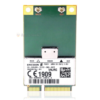 Dell E5430/5530/6230/6330/6430ATG/6530 DW5560 3G WWAN Mobile Broadband Card