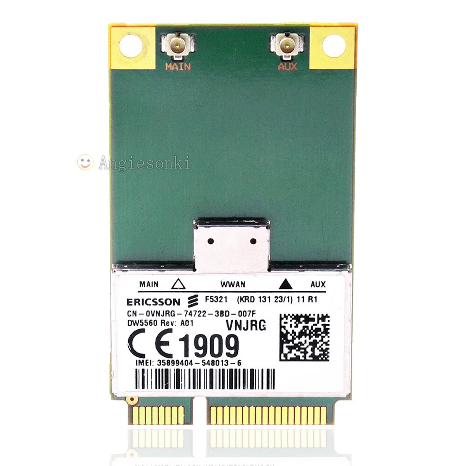 Dell E5430/5530/6230/6330/6430ATG/6530 DW5560 3G WWAN Mobile Broadband Card - Image 4 of 4