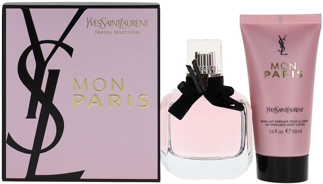 Mon Paris By Yves Saint Laurent For Women Set: EDP+Body Lotion