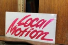 1980's Vintage Sealed Hot Pink Glitter 7-1/2" Decal Car Sticker Local Motion