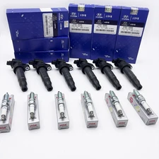 6 Ignition Coil & NGK Iridium Spark Plug for Hyundai Santa Fe Kia Sorento UF546