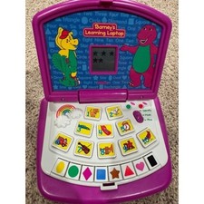 Barney's learning laptop Vintage educational toy dated 1999 Interactive RARE