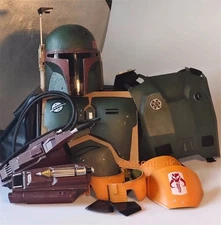 US! Star Wars The Mandalorian Body Armor Helmet Full Set Boba Fett Cosplay Suit