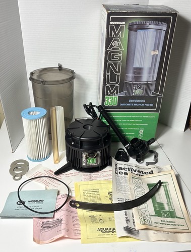 Marineland Magnum 330 Canister Filter Incomplete (See Pics For Contents) Tested