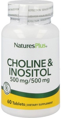 Natures Plus Cholin & Inositol 500/500 mg- 60 Tabletten (215,43 EUR/kg)