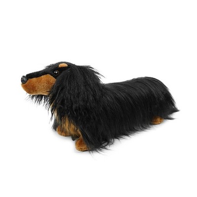 Realistic Dachshund Plush Stuffed Animal 17 '' Long Haired Sausage Dog For Kids