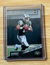 Sam Darnold Rookie 2018 Panini Playoff Football ? #203 Jets Card (RC). rookie card picture