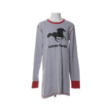 Maxomorra, Langarmshirt, Größe: 146/152, Grau/Rot, Bio-Baumwolle, Print #N0y