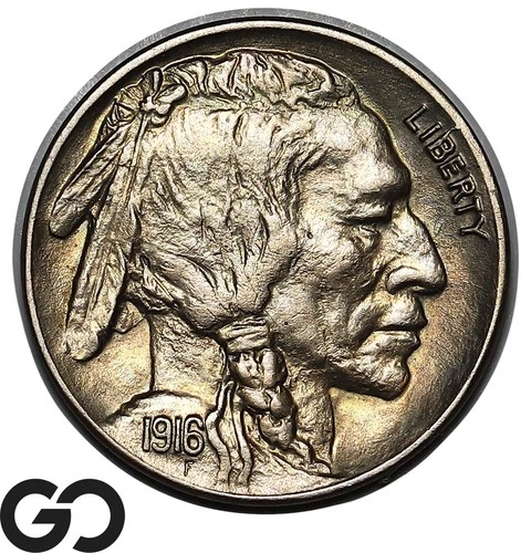 1916-D Buffalo Nickel, Gem BU++ Better Date