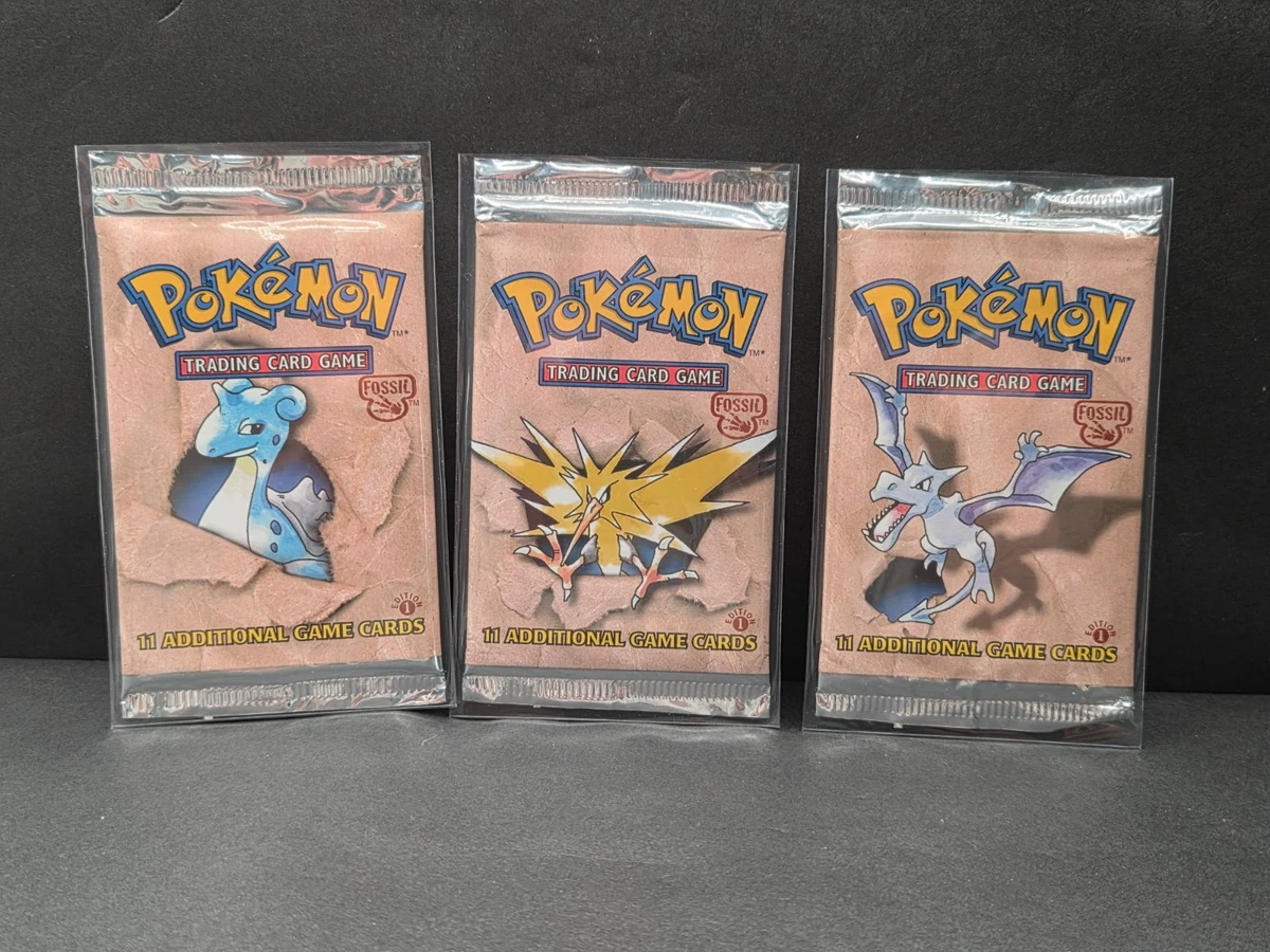 Preços baixos em Pokémon TCG Fossil Lacrado Collectible Card Game