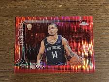 2025 Topps Chrome NBA Micah Peavy Rookie Red Pulsar /5