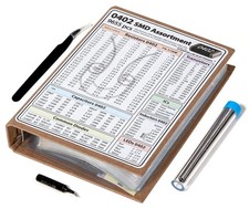 SMD 0402 Resistors, Capacitors, Transistors and Electronic Components Assortm...