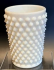 Vintage Fenton White Milk Glass Hobnail Tumbler Juice Glass Cup Unmarked 4 Inch