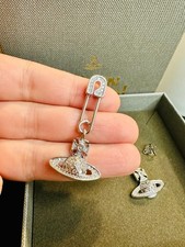 Boucles d’oreilles Vivienne Westwood Orb épingle argentées