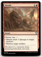 Abrade #234 (NM) Commander: Secrets of Strixhaven SOC Magic MTG
