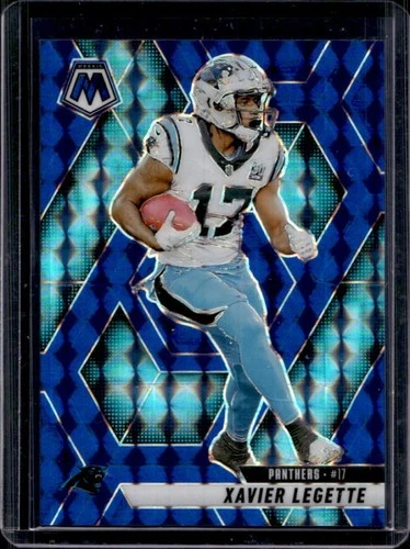 2025 Panini Mosaic Xavier Legette Blue Prizm #/99 Panthers