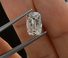2.50 Ct D,E color Elongated Cushion Cut VVS1 Diamond Premium Quality Gems 7x10 M