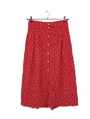 ALPRAUSCH High Waist Rock Damen Rock Gr. DE 38 rot-weiß Casual-Look