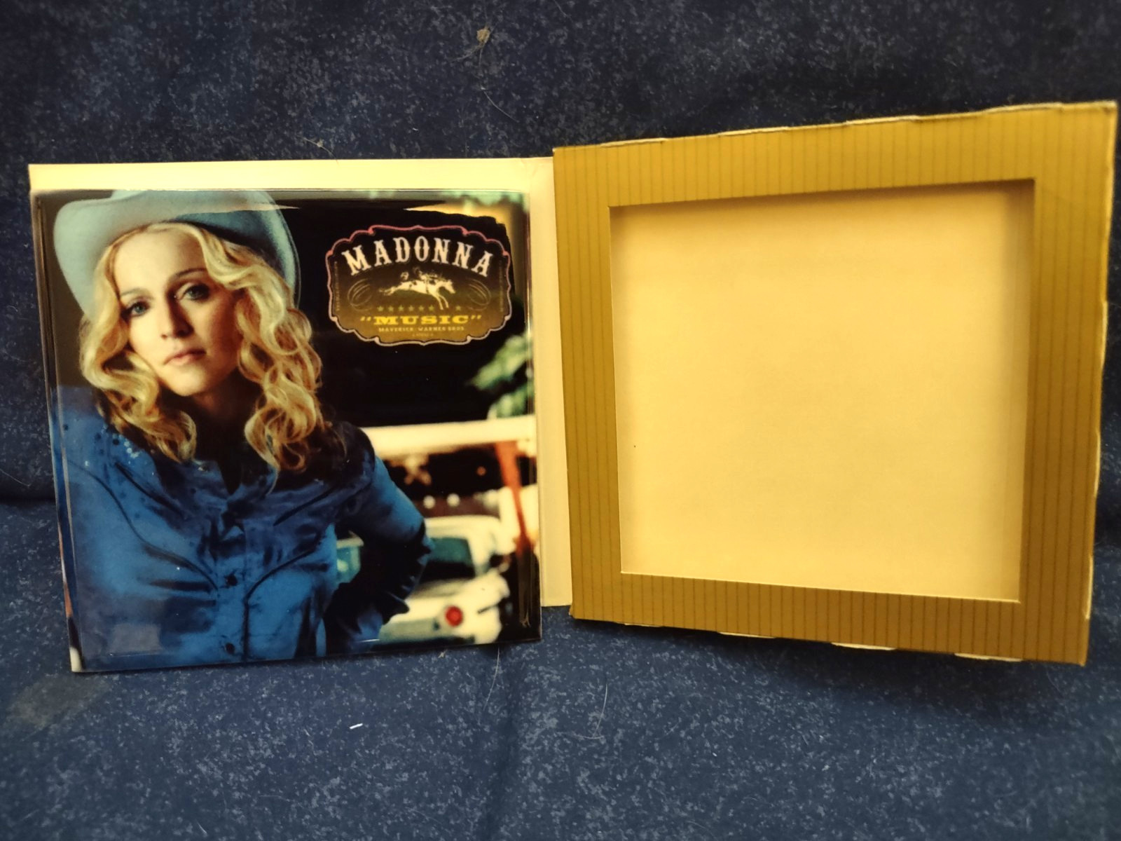 Madonna "Music" Album Art WB Promotional Ceramic Coaster Tile W/ Cork Back - New