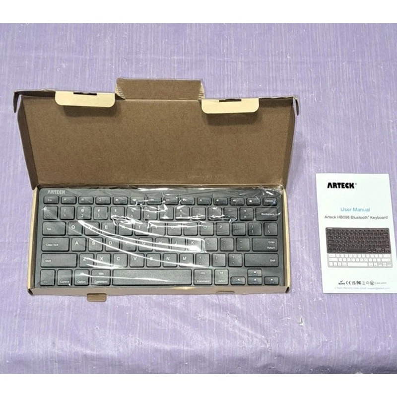 New Black Bluetooth Universal Slim Keyboard Supports 3 Systems Lasting Charge - Image 4 of 4