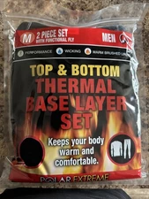 POLAR EXTREME TOP & BOTTOM  THERMAL  BASE LAYER SET MENS MEDIUM