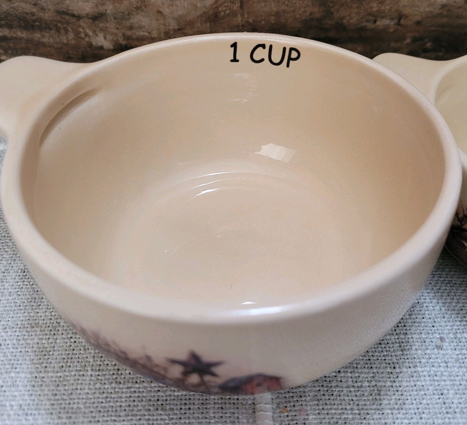 Vintage Country Farmhouse Ceramic Measuring Cups – Set of 4 (LTD Commodities)