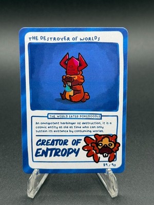 Pokedoodles 2 - The Destoyer of Worlds 89/90 - Parody Bidoof Fan Art Card