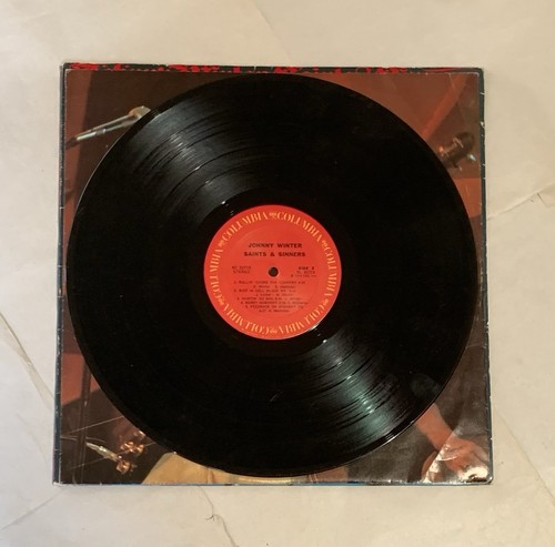Johnny Winter "Saints & Sinners" 1974 VG Cond. - Picture 4 of 4