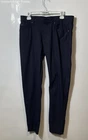 Hugo Boss Mens Black Flat Front 5-Pocket Design Dress Pants Size 34x34
