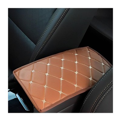 Auto Mittelkonsolenpolster, Leather Car Armrest Box Pad, Mittelarmlehne Abdec...