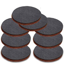 Black Anti Slip Furniture Pads 8 pcs 4" Rubber Feet-Furniture Floor Protector...