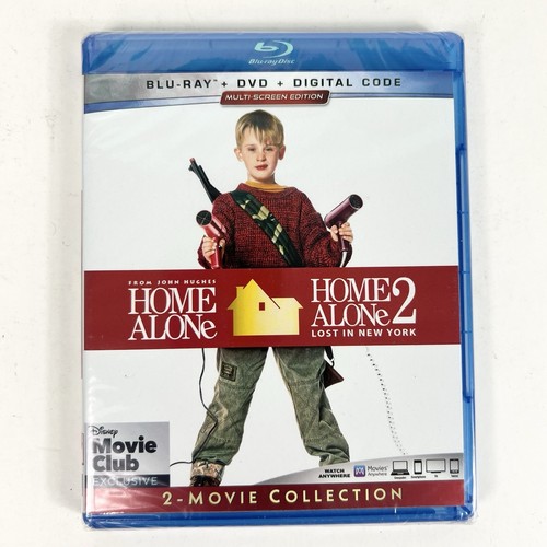 Home Alone & Home Alone 2 -Blu Ray/Dvd/Digital Disney Movie Club Exclusive - NEW - Picture 3 of 4