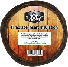 Midwest Hearth Fireplace Insert Insulation 10' Roll 10' Long, Dark Brown 