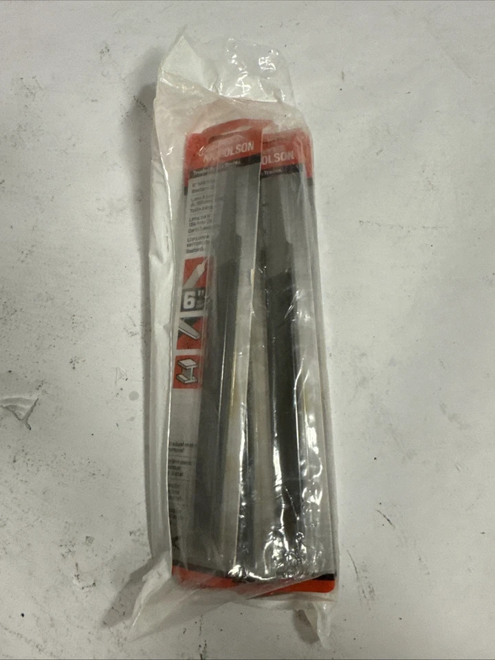 Pack of 6 Crescent Nicholson Genuine Mill File Single Bastard Cut 6" 21825NN - Image 2 of 2