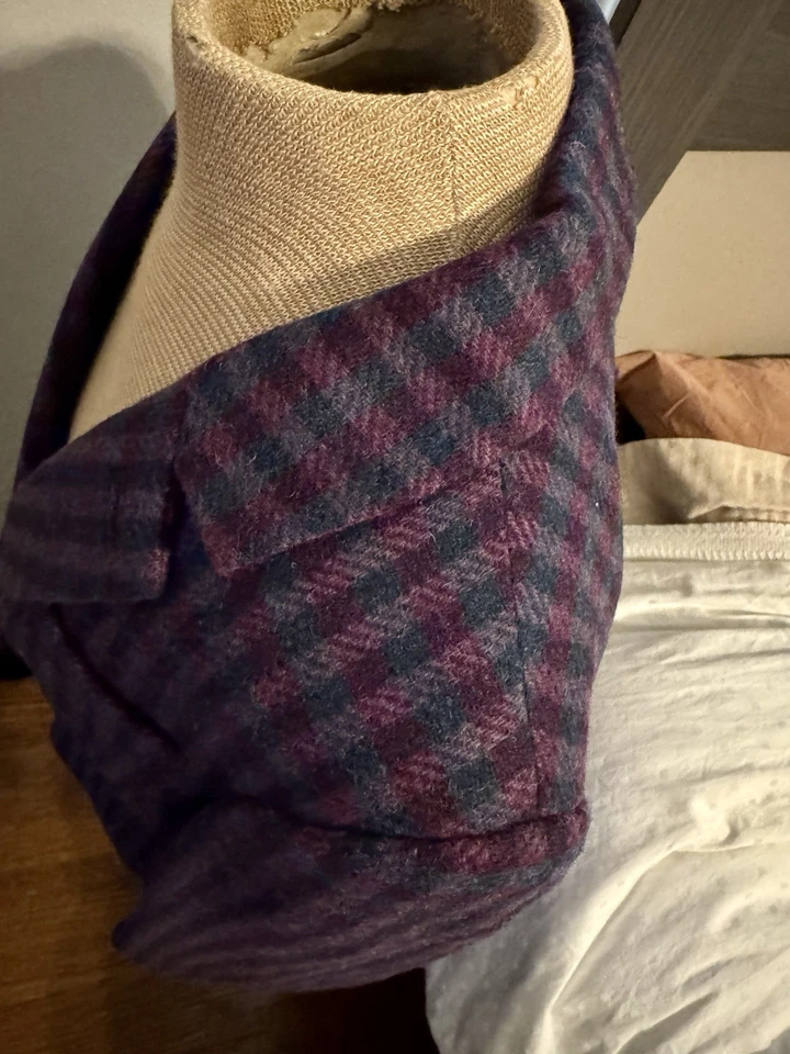 Blazer Boden Azul Marino Púrpura Cuadros Lana Tweed, EE. UU. 8 / REINO UNIDO 12. Nuevo con etiquetas forrado Foto 4 de 4