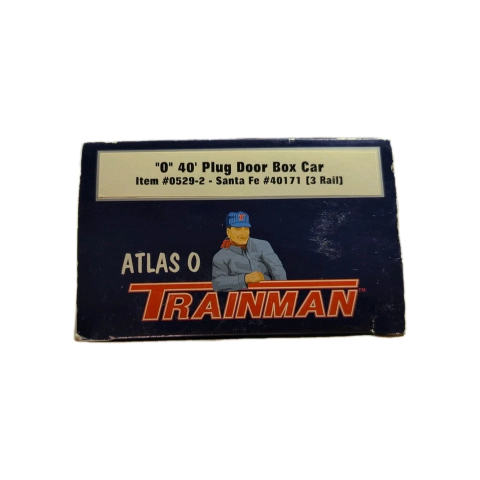 Atlas O Scale Trainman 40' Plug Door Box Car Santa Fe Model Train - Image 4 of 4