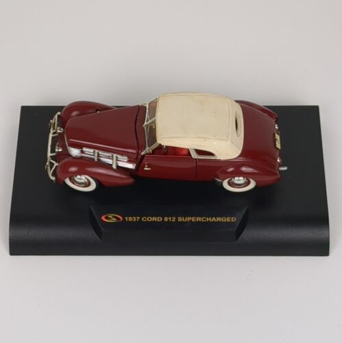 Signature Models 1937 Cord 812 Supercharged Coupe Burgundy 1:32 Scale Diecast - Picture 2 of 10