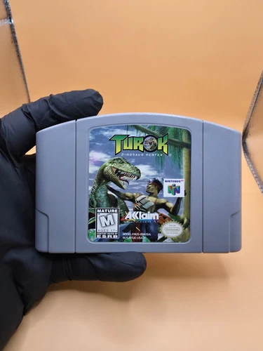N64 Turok Dinosaur Hunter Clean Tested Authentic Works Great Cartridge Only