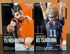 Haikyu!! Posing Figure Kei Tsukishima & Yu Nishinoya Set Banpresto Japan New