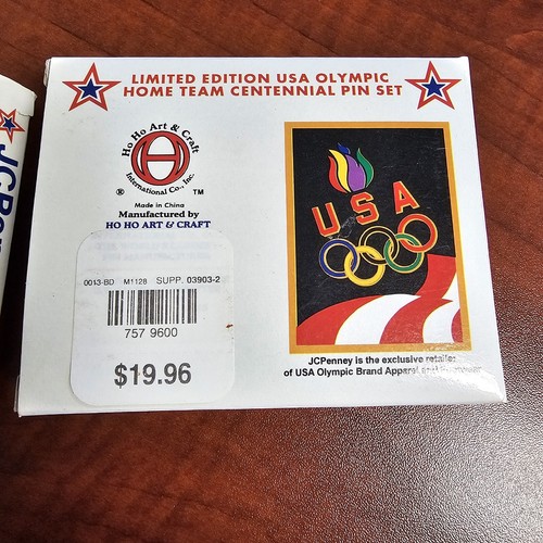 1996 JC Penney Limited Edition USA Olympic Centennial Pin Set NEW TWO BOXES - Picture 5 of 15