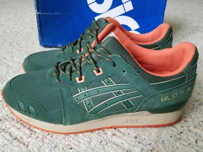 asics green orange